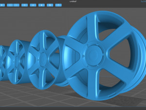 Wolfrace Voodoo Rim 3Dプリントモデル