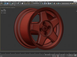 Revolution RFX 6 Rim 3Dプリントモデル