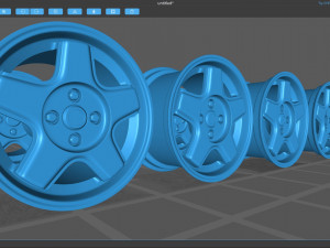 Revolution RFX 6 Rim 3Dプリントモデル