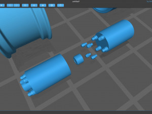Revolution RFX 6 Rim 3Dプリントモデル