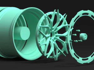 AL13 R80 Rim Printable 3D Print Model