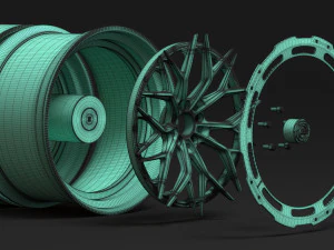 AL13 R80 Rim Printable 3D Print Model