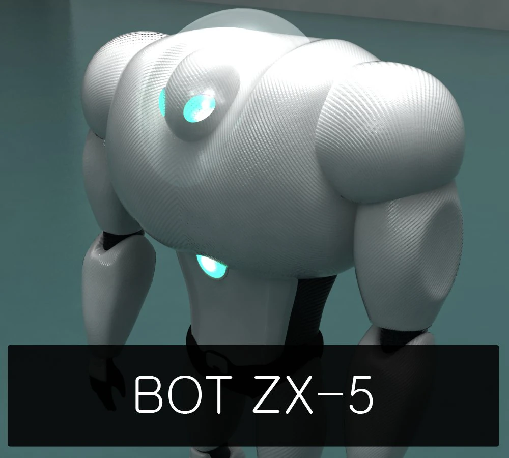 bot zx5 3D Model .c4d .max .obj .3ds .fbx .stl .blend 
