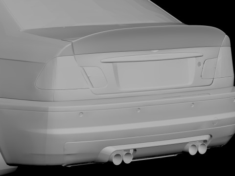 E46 Custom Spoiler Modèles 3D en vedette