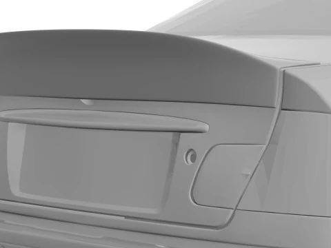 E46 Custom Spoiler 3D Print Model