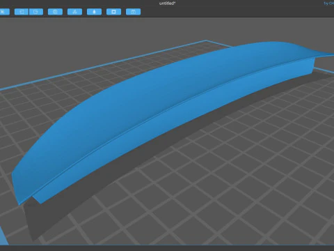 E46 Custom Spoiler 3D Print Model