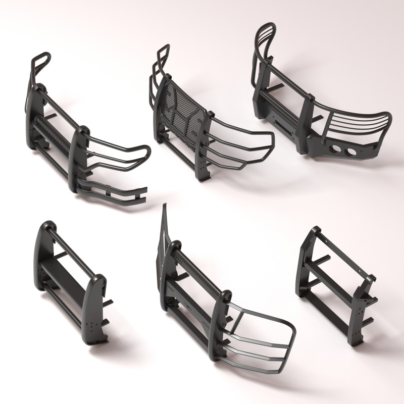 Tahoe Police Push Bumper Pack Modèles 3D en vedette .c4d .max .obj .3ds .fbx .stl .blend