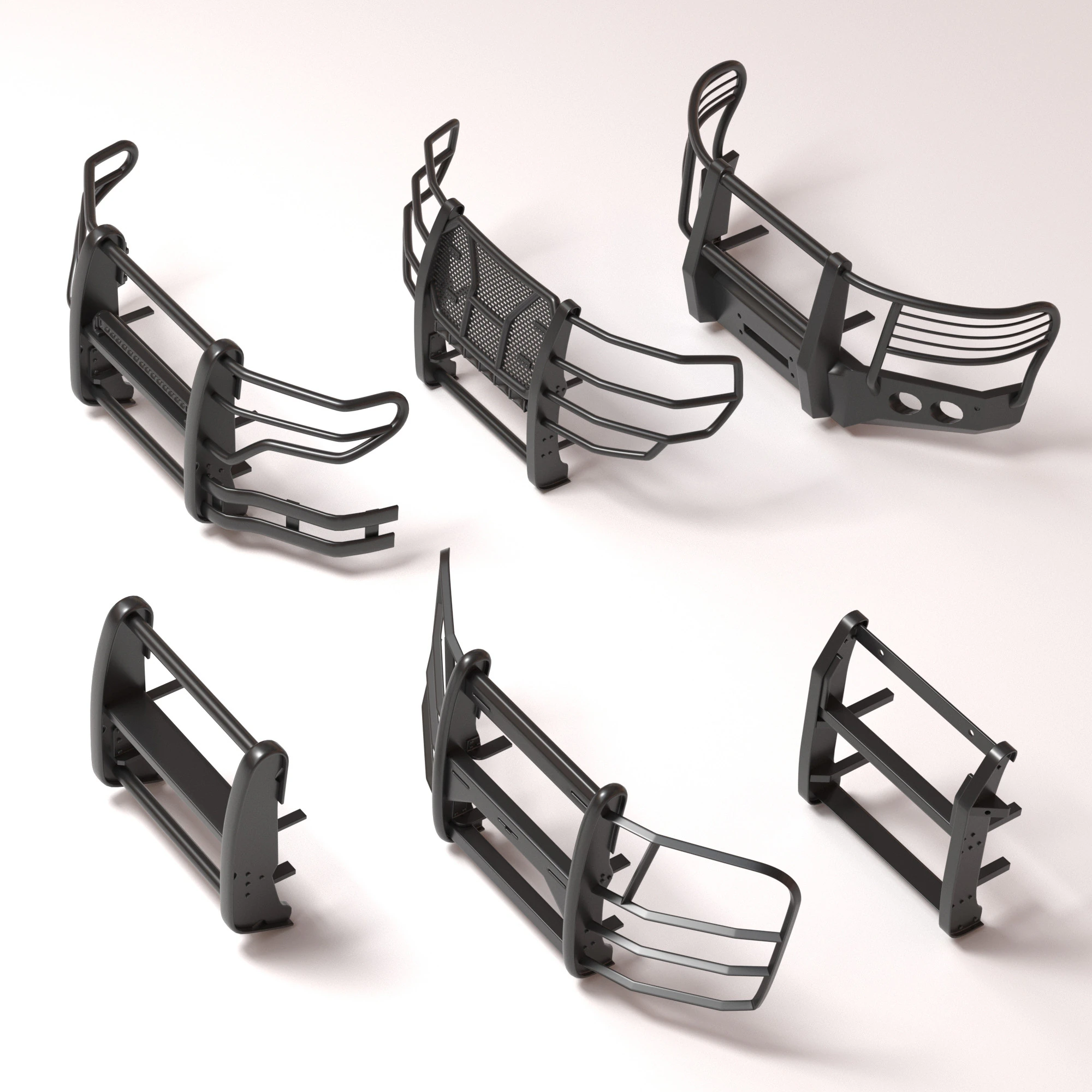 Tahoe Police Push Bumper Pack 3D Print Model .c4d .max .obj .3ds .fbx .stl .blend 