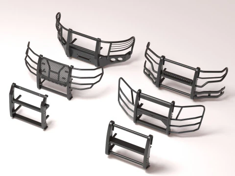 Tahoe Police Push Bumper Pack 3D Print Model