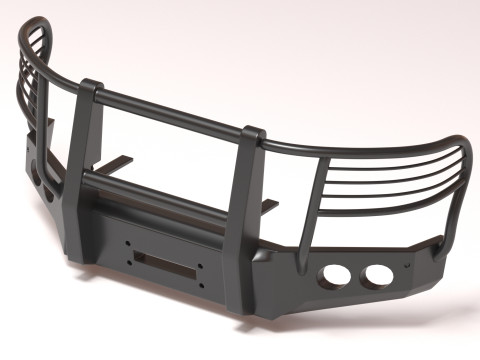 Tahoe Police Push Bumper Pack Modèles 3D en vedette