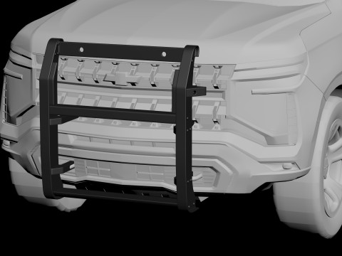 Tahoe Police Push Bumper Pack Modèles 3D en vedette