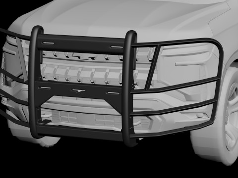 Tahoe Police Push Bumper Pack Modèles 3D en vedette