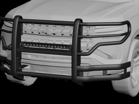 Tahoe Police Push Bumper Pack Modèles 3D en vedette