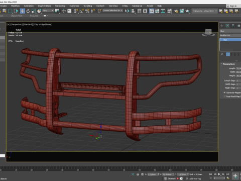 Tahoe Police Push Bumper Pack Modèles 3D en vedette