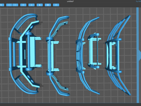 Tahoe Police Push Bumper Pack Modèles 3D en vedette