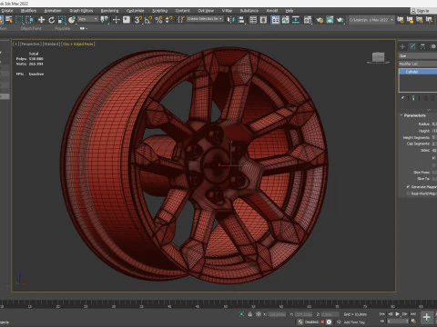 タホ シルバラード 2025 OEM リム 3Dプリントモデル