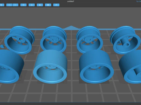 タホ シルバラード 2025 OEM リム 3Dプリントモデル