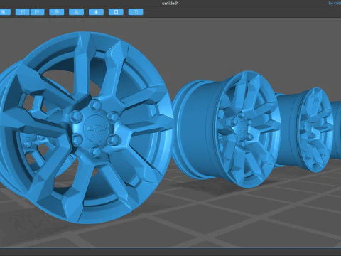 タホ シルバラード 2025 OEM リム 3Dプリントモデル