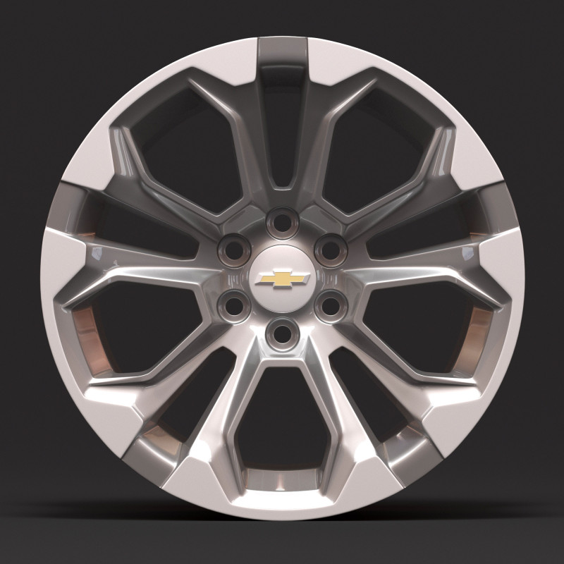 Silverado 1500 2025 OEM Rim 3D Print Model .c4d .max .obj .3ds .fbx .stl .blend 