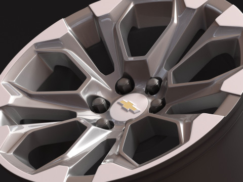 Silverado 1500 2025 OEM Rim 3D Print Model