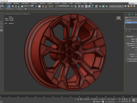 Silverado 1500 2025 OEM Rim 3D Print Model