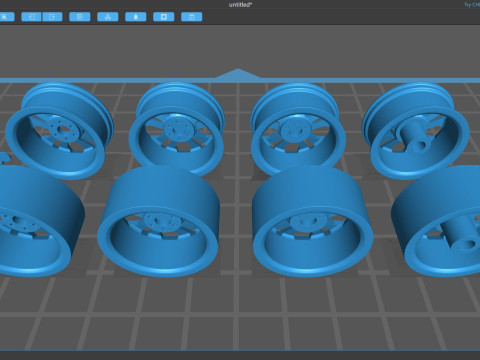 Silverado 1500 2025 OEM Rim 3D Print Model