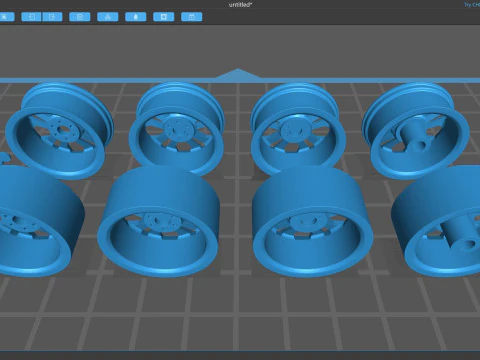 Silverado 1500 2025 OEM Rim 3D Print Model