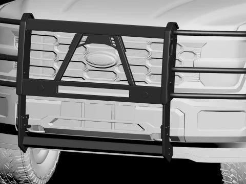 F150 Police Pushbumpers 3D Print Model