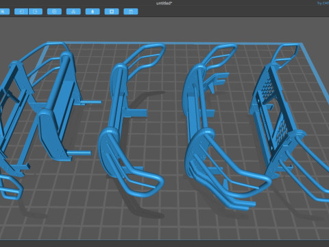 F150 Police Pushbumpers 3D 打印模型