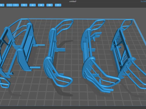 F150 Police Pushbumpers 3D Print Model