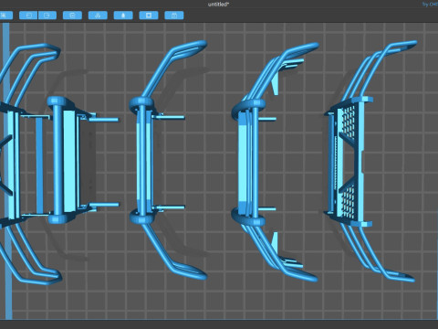 F150 Police Pushbumpers 3D 打印模型