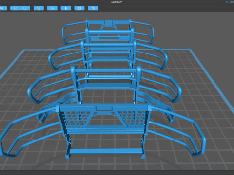 F150 Police Pushbumpers 3D 打印模型