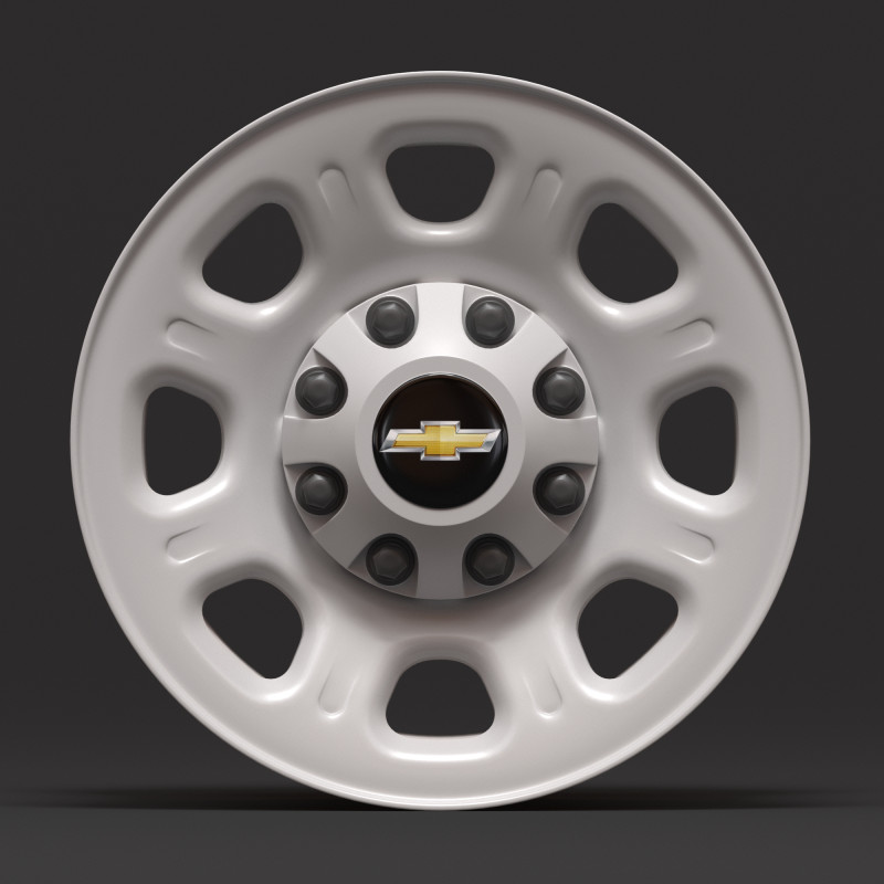 Silverado 2500HD 2011-2025 Steel Wheel 3D Baskı Modeli .c4d .max .obj .3ds .fbx .stl .blend 