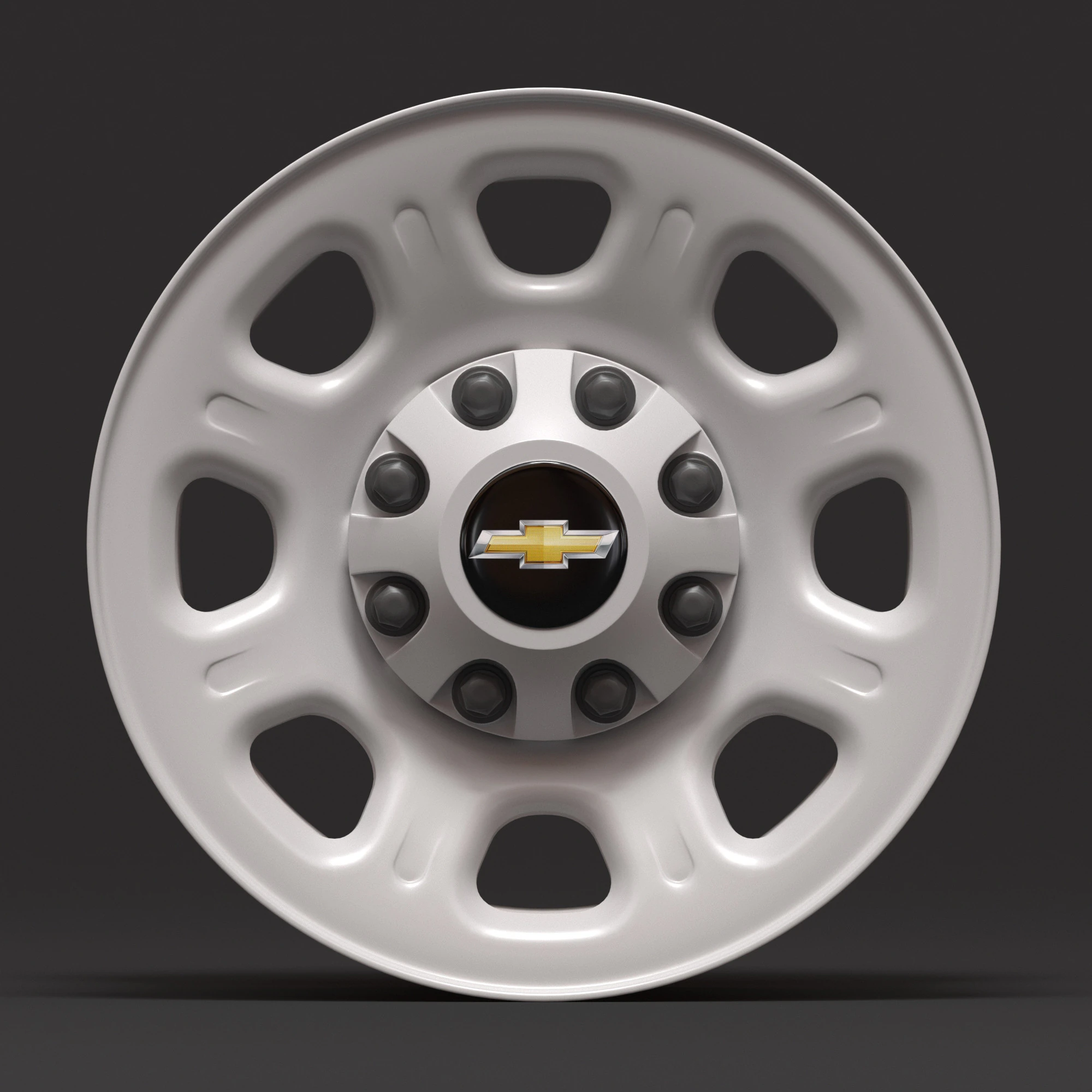Silverado 2500HD 2011-2025 Steel Wheel 3D Print Model .c4d .max .obj .3ds .fbx .stl .blend 