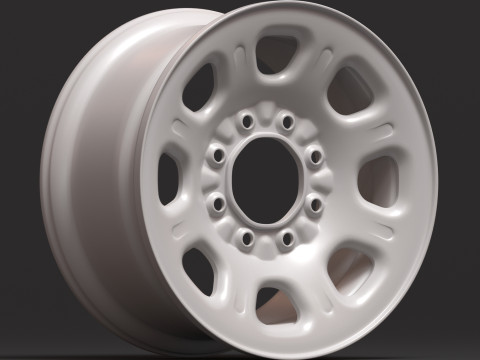 Silverado 2500HD 2011-2025 Steel Wheel 3D Baskı Modeli