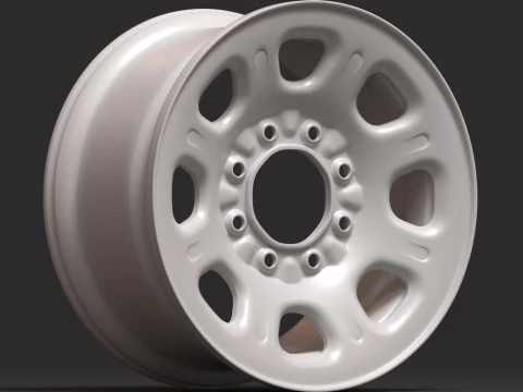 Silverado 2500HD 2011-2025 Steel Wheel 3D Print Model