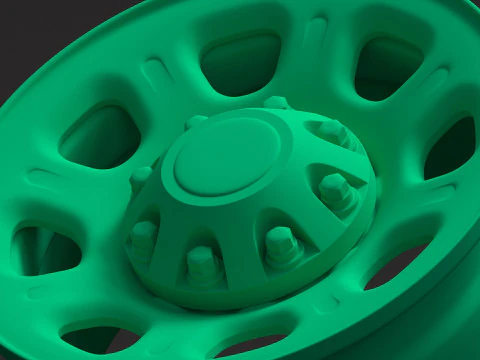 Silverado 2500HD 2011-2025 Steel Wheel 3D Print Model