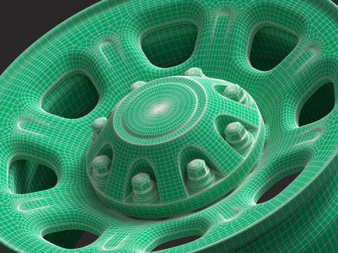 Silverado 2500HD 2011-2025 Steel Wheel 3D Print Model