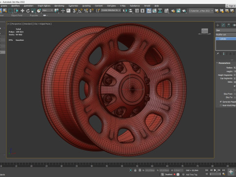 Silverado 2500HD 2011-2025 Steel Wheel 3D Baskı Modeli