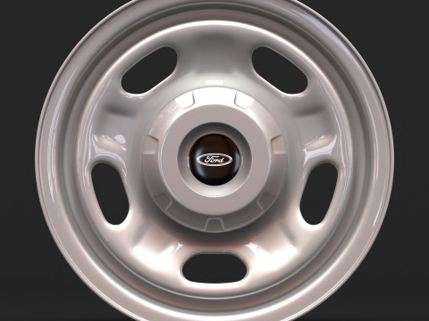 F-250 Super Duty 17 OEM Steel Rim Modèles 3D en vedette