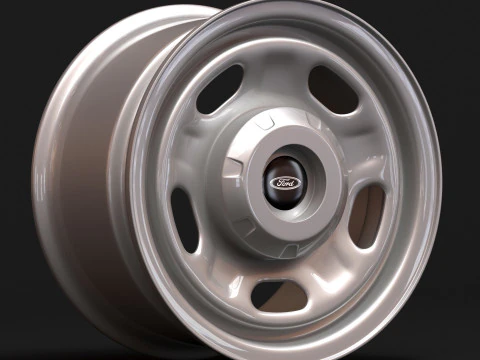 F-250 Super Duty 17 OEM Steel Rim 3D Print Model