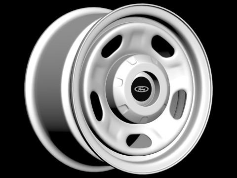 F-250 Super Duty 17 OEM Steel Rim Modello di stampa 3D