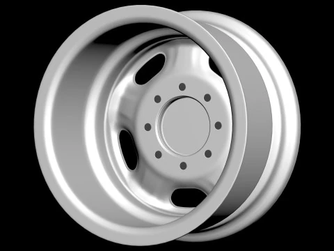 F-250 Super Duty 17 OEM Steel Rim 3D Print Model
