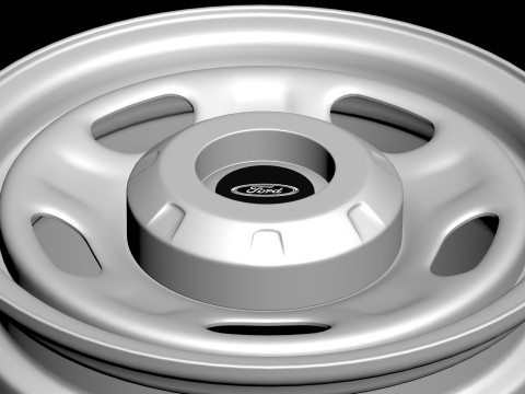 F-250 Super Duty 17 OEM Steel Rim Modello di stampa 3D