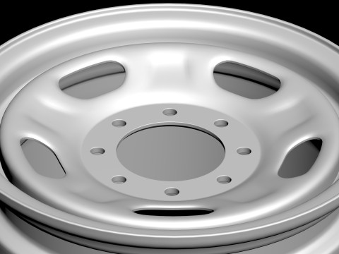F-250 Super Duty 17 OEM Steel Rim Modello di stampa 3D