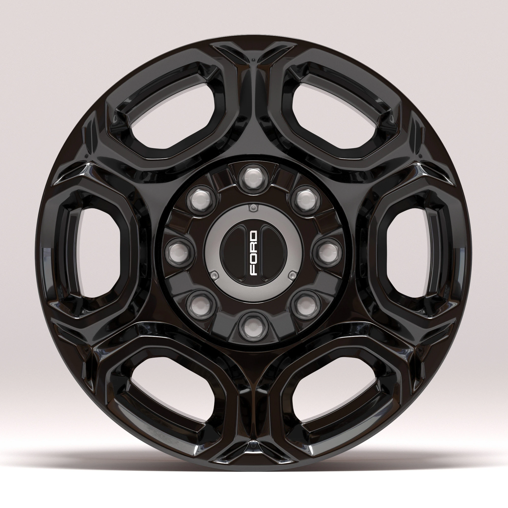 Super Duty F-350 Rims 3D Print Model .c4d .max .obj .3ds .fbx .stl .blend 