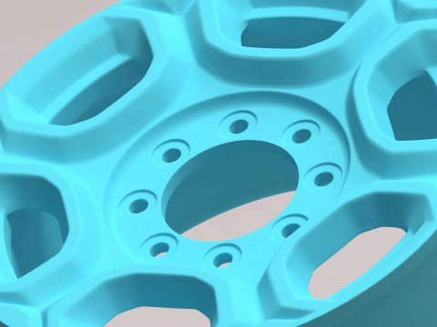 Super Duty F-350 Rims 3D Print Model