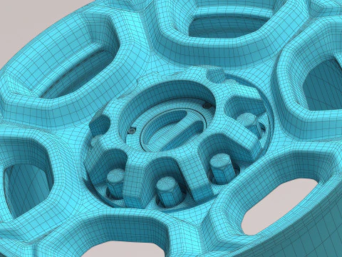 Super Duty F-350 Rims 3D Print Model