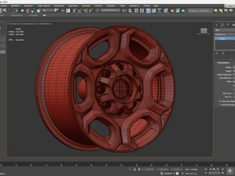 Super Duty F-350 Rims 3D Print Model