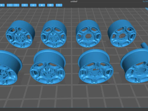 Super Duty F-350 Rims 3D Print Model